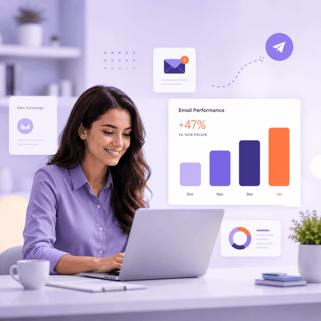 Email marketing performance dashboard — Max Digital